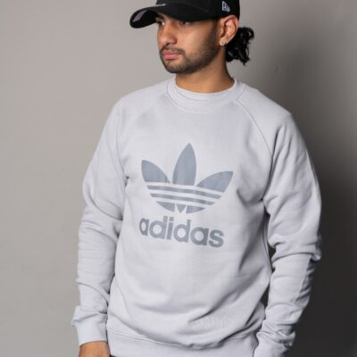 Adidas ORIGINALS PULLOVER ADICOLOR CLASSIC TRIFOIL JN7004  GRIS