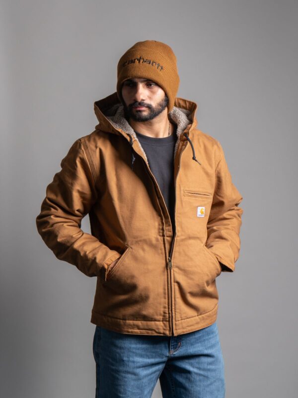 Carhartt Jacket WASHED DUCK SHERPA LINED JACKET CARHARTT® BROWN