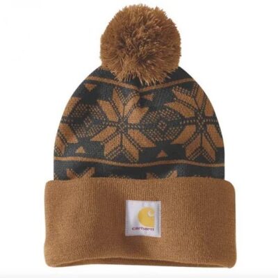 Carhartt Gorrito Knit Pom Jacquard Beanie Carhartt® Brown 106647BRN
