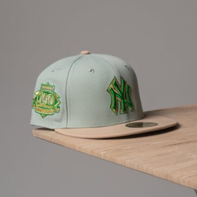 New ERA GORRA 5950 NEYYAN 100 ANNIV EV GREEN CAMEL 70872538 VERDE MENTA