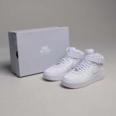Nike AIR FORCE 1 MID EASYON BG FN1193-111 FULL BLANCO
