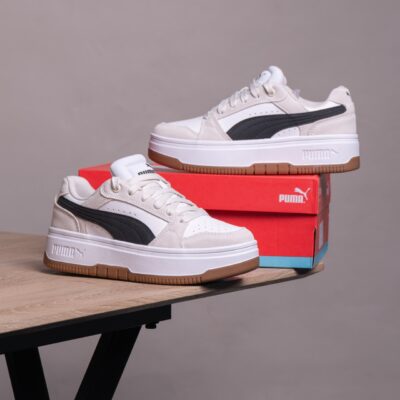 Puma REBOUND FEMME LOW SD WNS 402593 01  BEIGE/BLANCO