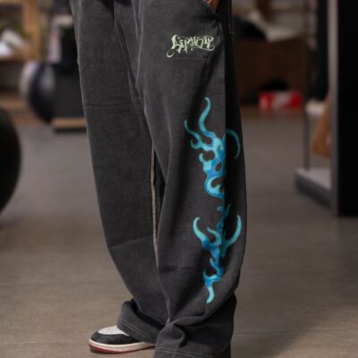 Ripndip Pants Squabble Up Sweat Pants Black Vintage Wash RNDFALL25108