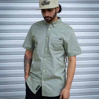 Vans CAMISA Mn Houser Ss Pesto VN0000MYCIB  VERDE
