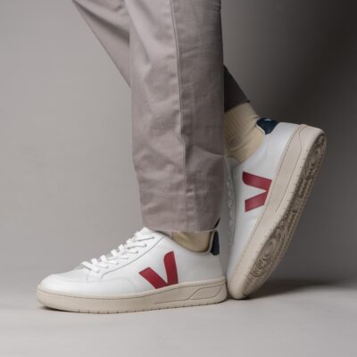 Veja V-12 LEATHER EXTRA WHITE MARSALA NAUTICO XD0201955B